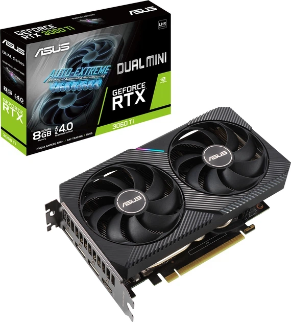 Видеокарта GeForce RTX 3060 Ti 8Gb GDDR6 Asus Dual Mini Refurbished - изображение 9