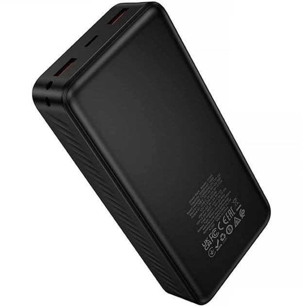 Повербанк Power Bank 20000 mAh HOCO J154A Victorious УМБ зі швидким заряджанням 22.5W PD20W з дисплеєм Black - Фото 2 Повербанк Power Bank 20000 mAh HOCO J154A Victorious УМБ зі швидким заряджанням 22.5W PD20W з дисплеєм Black - зображення 2