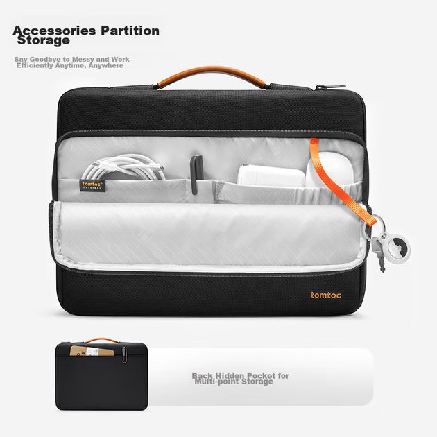 Сумка Tomtoc для ноутбука 13" карманная амортизирующая для MacBook Air/Neo - изображение 2