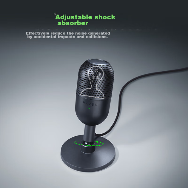 Микрофон Razer Mythic V3 настольный мини, RGB, для стримов, черный - изображение 9