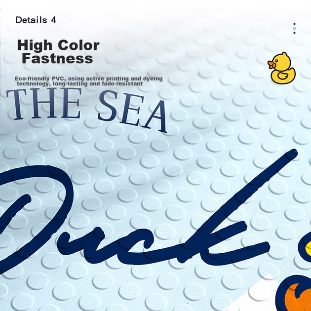 Dajiang, нековзний килимок для ванної кімнати з принтом Little Yellow Duck, дитячий душ, килимок для ванної кімнати, що запобігає падінню, 40x70 см - изображение 7