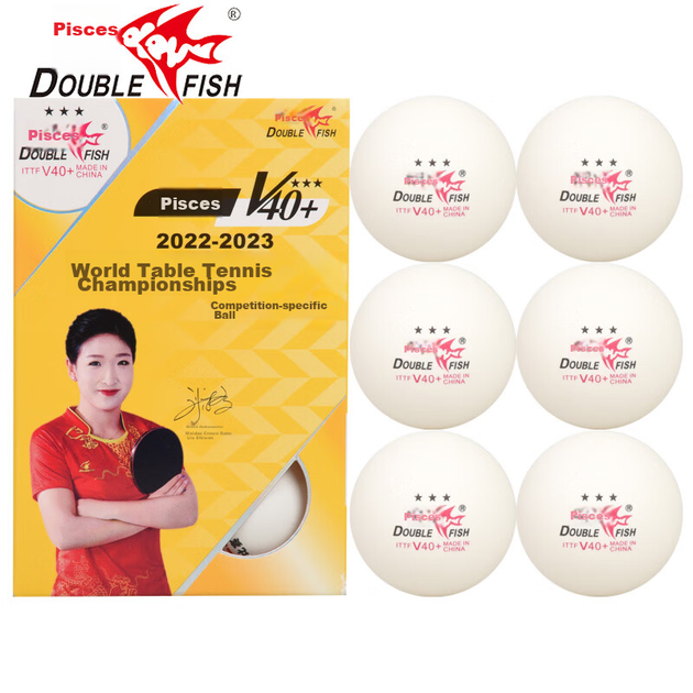 DOUBLE FISH М'яч для настільного тенісу Three-Star Changchi V40+, 3-зірковий м'яч для пінг-понгу для чемпіонату світу з настільного тенісу в Ченду, білий, упаковка з 6 штук - Фото 5 DOUBLE FISH М'яч для настільного тенісу Three-Star Changchi V40+, 3-зірковий м'яч для пінг-понгу для чемпіонату світу з настільного тенісу в Ченду, білий, упаковка з 6 штук - зображення 5