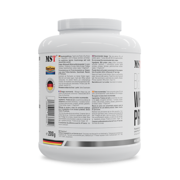 Протеин MST Best Whey Protein + Enzyme 2010 г, без вкуса, сывороточный протеин с энзимами - изображение 3