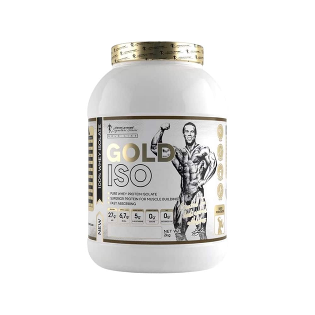 Протеїн ізолят Kevin Levrone Gold ISO 2 кг, WPI сироватковий ізолят, банан-персик - зображення 4