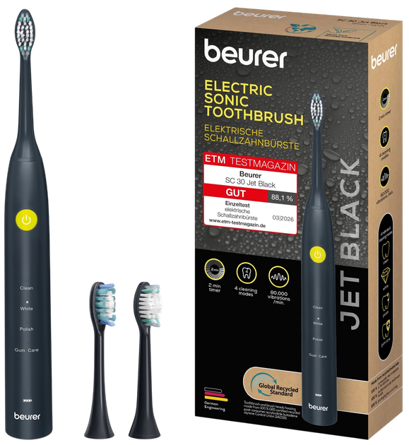 Електрична зубна щітка Beurer SC 30 Jet Black GP - Фото 1 Електрична зубна щітка Beurer SC 30 Jet Black GP - зображення 1