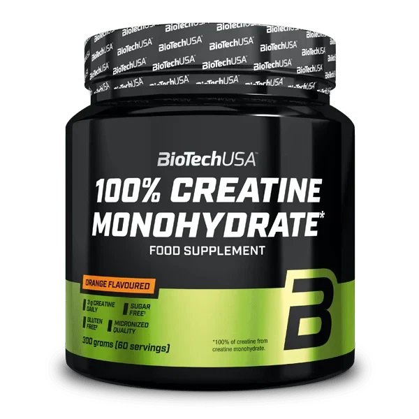 Креатин BioTechUSA 100% Creatine Monohydrate 300 г со вкусом апельсина, микронизированный моногидрат - Фото 2 Креатин BioTechUSA 100% Creatine Monohydrate 300 г со вкусом апельсина, микронизированный моногидрат - изображение 2