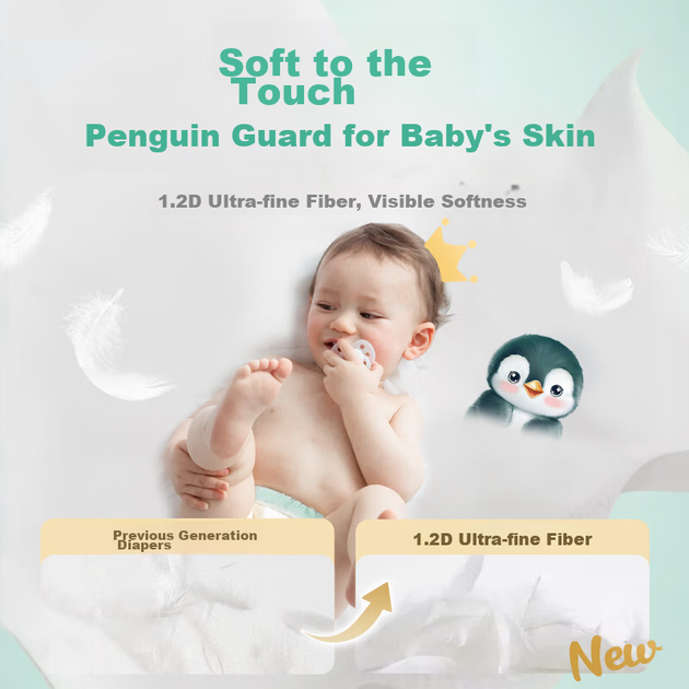 Подгузники-трусики Shinrea Penguin XL 56шт - изображение 7