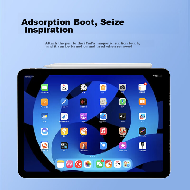 Ємнісний стилус Smorss для iPad, альтернатива Apple Pencil [цифровий дисплей Bluetooth з магнітною подвійною зарядкою] Сенсорне перо для малювання Apple для iPad Air 5/Pro/Mini - зображення 9