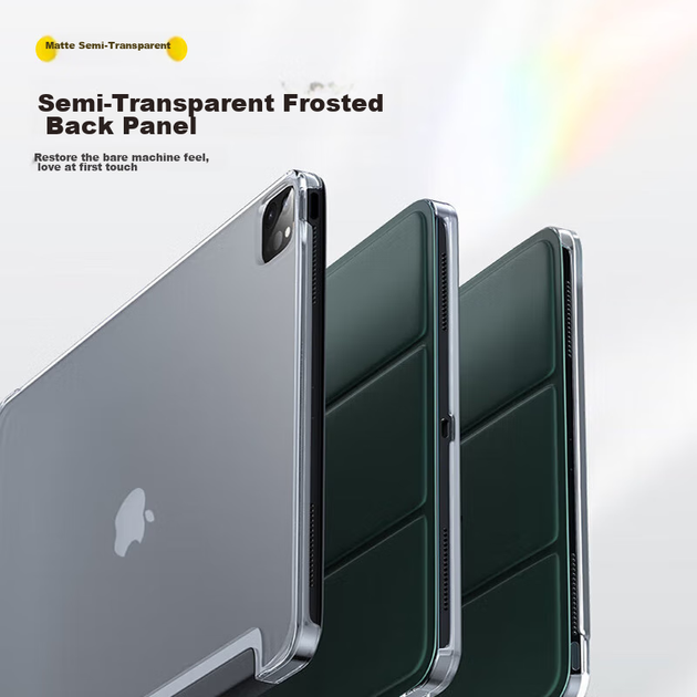 Чехол Pisen для iPad Pro 13 дюймов M4/M5 акриловый прозрачный с держателем стилуса, черный - Фото 9 Чехол Pisen для iPad Pro 13 дюймов M4/M5 акриловый прозрачный с держателем стилуса, черный - изображение 9