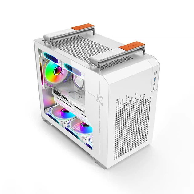Корпус для компьютера PowerTrain X300 MATX белый с Type-C и стеклянной панелью, СЖО 240 мм - изображение 6