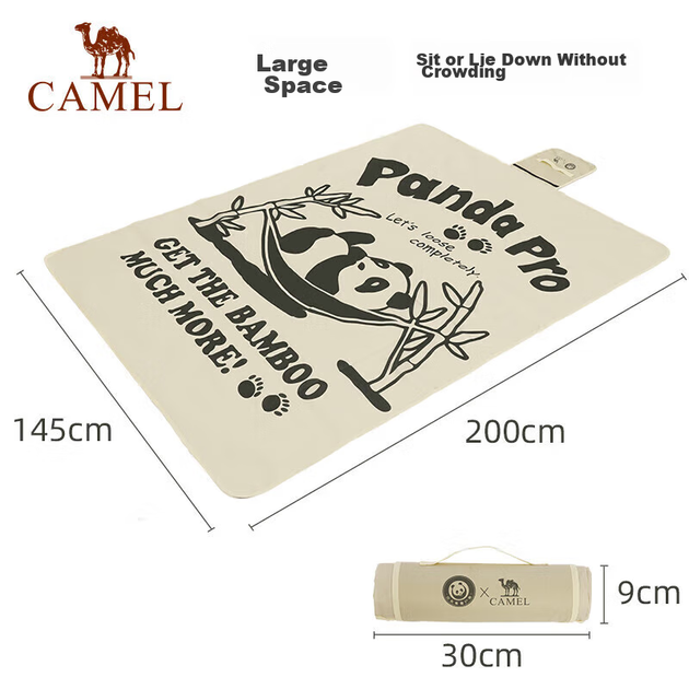 Коврик для пикника CAMEL «Горная панда» влагонепроницаемый утолщенный, для кемпинга - Фото 4 Коврик для пикника CAMEL «Горная панда» влагонепроницаемый утолщенный, для кемпинга - изображение 4