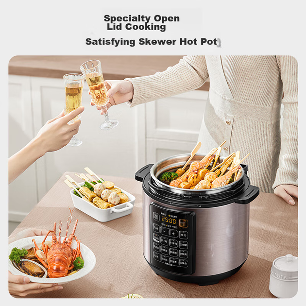 Скороварка электрическая Midea Deep Soup Series 5л сталь без покрытия двойная чаша MY-E5924G для 4-6 персон - изображение 11