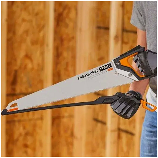 Универсальная ручная пила 55 см 7 TPI для дерева Fiskars закаленная сталь - изображение 7