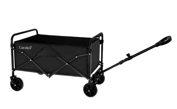 Складная садовая тележка 90 л 100 кг для дачи и кемпинга черный Gardlov HM-0563 - изображение 10