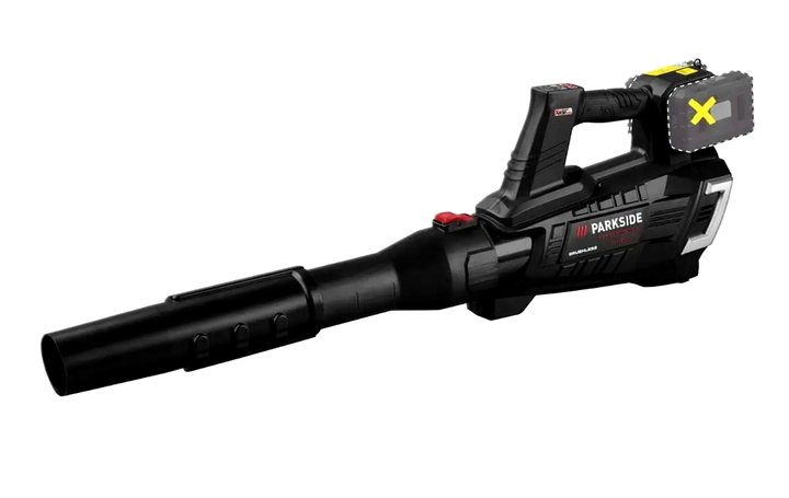 Аккумуляторный воздуходув 40 В 800 м3ч для сада черный PARKSIDE HM-0558 - изображение 2