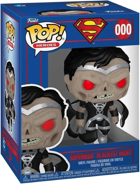 Фігурка Funko DC Heroes: Superman Blackest Night фанко Супермен Темна Ніч 000 - Фото 3 Фігурка Funko DC Heroes: Superman Blackest Night фанко Супермен Темна Ніч 000 - изображение 3