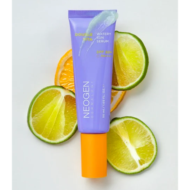 Осветляющая солнцезащитная сыворотка NEOGEN Double Vita Watery Sun Serum SPF 50+/PA++++ 50 мл - изображение 4