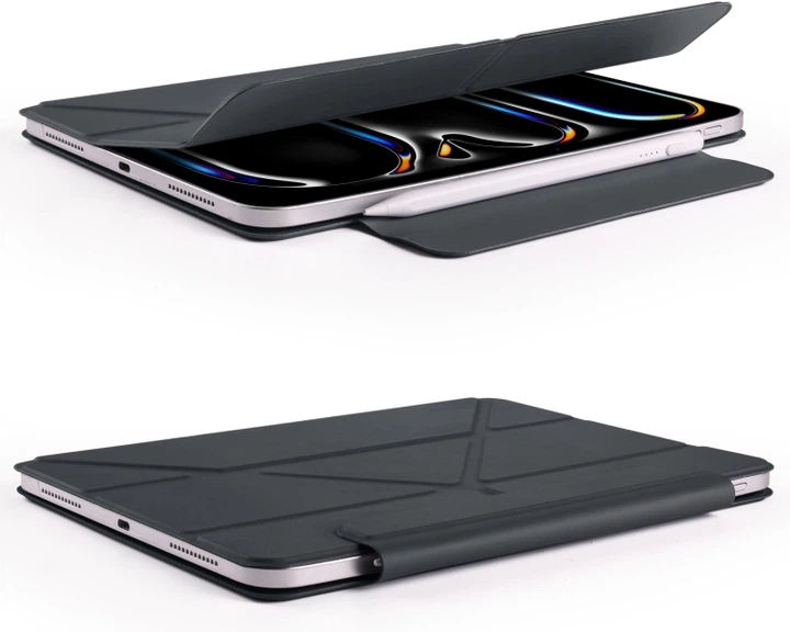 Чохол для планшета BeCover Ultra Slim Origami Magnetic для Apple iPad Pro 11" M5 2025 з кріпленням для стилуса Apple Pencil Black (BC_715949) - Фото 6 Чохол для планшета BeCover Ultra Slim Origami Magnetic для Apple iPad Pro 11" M5 2025 з кріпленням для стилуса Apple Pencil Black (BC_715949) - зображення 6