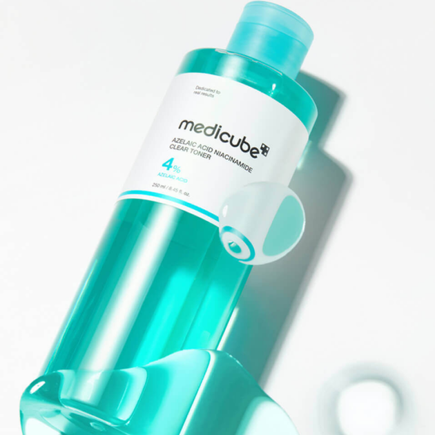 Тонер с азелаиновой кислотой и ниацинамидом MEDICUBE Azelaic Acid Niacinamide Clear Toner 250 мл - зображення 3