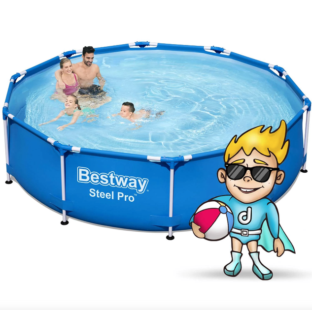 Бассейн каркасный 305х76 см объем 4678 л для дачи Bestway FK-0253 - изображение 4