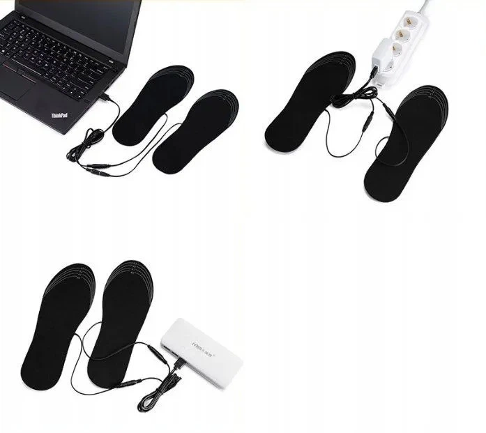 Устілки з підігрівом 41-46 розмір USB для взуття вуглецевий матеріал Чорний Trizand FK-1552 - Фото 6 Устілки з підігрівом 41-46 розмір USB для взуття вуглецевий матеріал Чорний Trizand FK-1552 - зображення 6