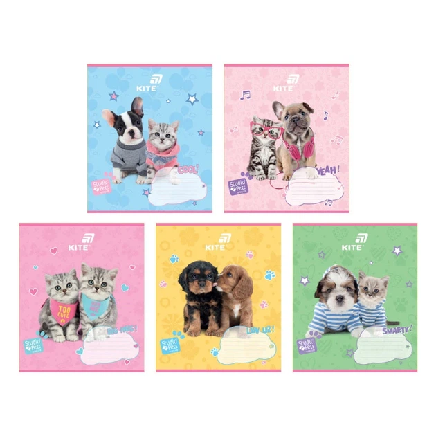 Зошит учнівський Studio Pets Kite SP26-234 12 аркушів Різнокольоровий shop (4063276363718) - Фото 1 Зошит учнівський Studio Pets Kite SP26-234 12 аркушів Різнокольоровий shop (4063276363718) - изображение 1