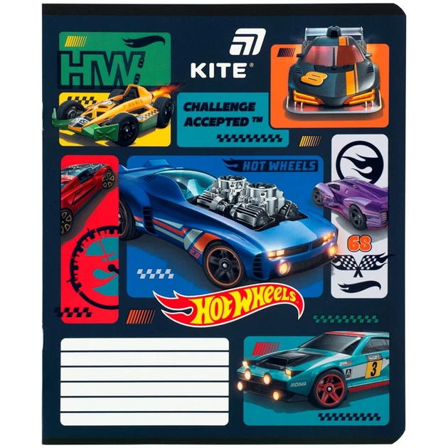 Зошит учнівський Hot Wheels Kite HW26-234 12 аркушів Різнокольоровий shop (4063276363916) - изображение 4