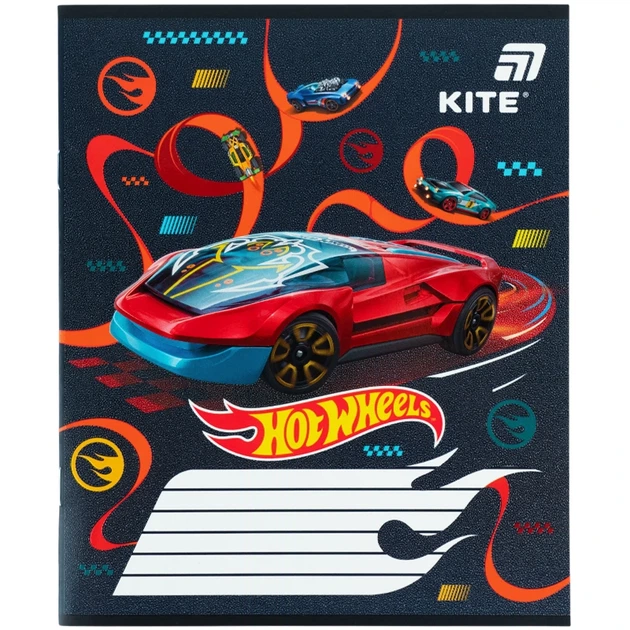 Зошит учнівський Hot Wheels Kite HW26-235 12 аркушів Різнокольоровий shop (4063276363923) - изображение 4