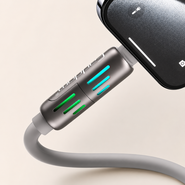 Кабель Earldom EC-IC02 4 в 1 USB-A/USB-C – USB-C/Lightning 240W 1.2 м - изображение 2