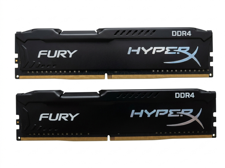 Оперативная память Kingston FURY 16GB DDR4-2666 PC4-21300 (2x8Gb) HyperX Black (HX426C16B2/8) - Фото 1 Оперативная память Kingston FURY 16GB DDR4-2666 PC4-21300 (2x8Gb) HyperX Black (HX426C16B2/8) - изображение 1