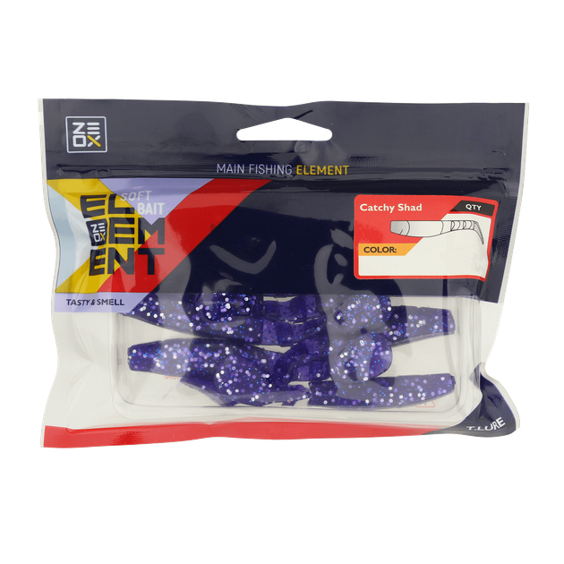Силікон ZEOX Catchy Shad 3.2" (6шт) 004 VSF - зображення 2