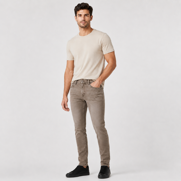 Джинси CDEVOIR чоловічі звужені slim fit,31, Мокко - Фото 1 Джинси CDEVOIR чоловічі звужені slim fit,31, Мокко - зображення 1