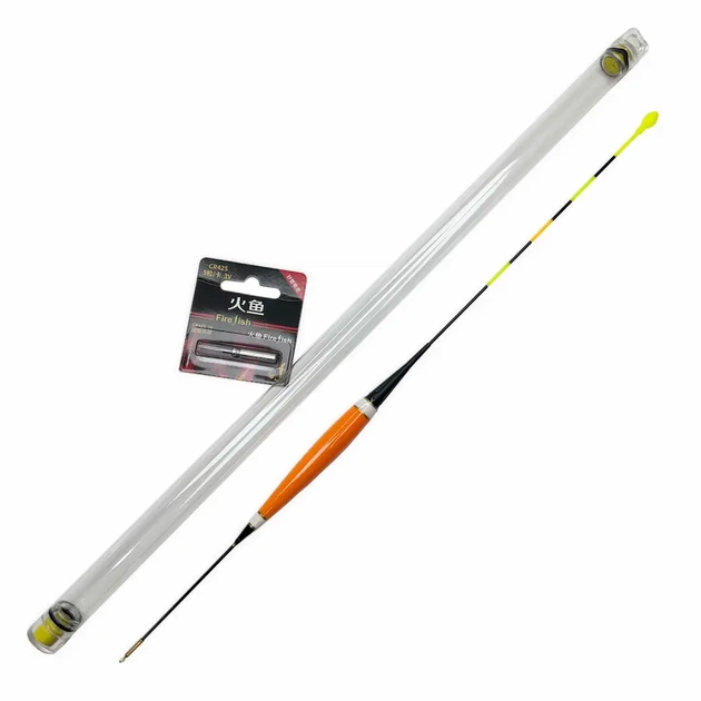 Поплавок LED Weida Long Orange 6 г для ночной рыбалки с индикацией поклёвки (40 см) - Фото 1 Поплавок LED Weida Long Orange 6 г для ночной рыбалки с индикацией поклёвки (40 см) - изображение 1