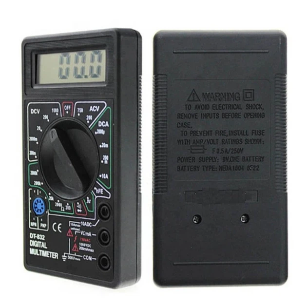Цифровой мультиметр DT-PS-832, Черный - 707328 - изображение 2