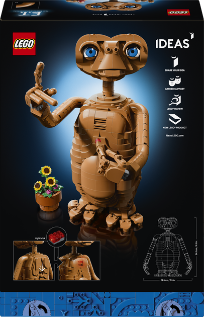 Zestaw klocków LEGO Ideas E.T. the Extra-Terrestrial 1226 elementów (21370) - obraz 9