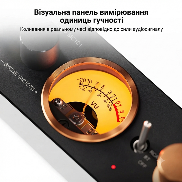 Підсилювач звуку Fosi Audio MC101 black + блок живлення 24 V. Bluetooth 5.3, 2x100W - зображення 4