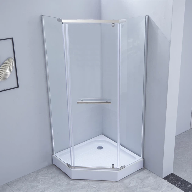 Душова кабіна Lidz Dozorca 205x90x90 скло 6мм, з піддоном (LDSC9090CRMLOWTR) - зображення 3