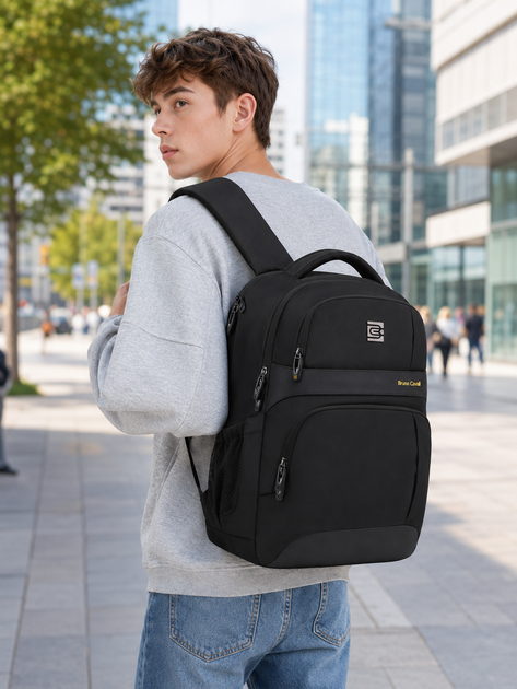 Школьный рюкзак Bruno Cavalli BC-18562 черный 45x33x18см - изображение 4