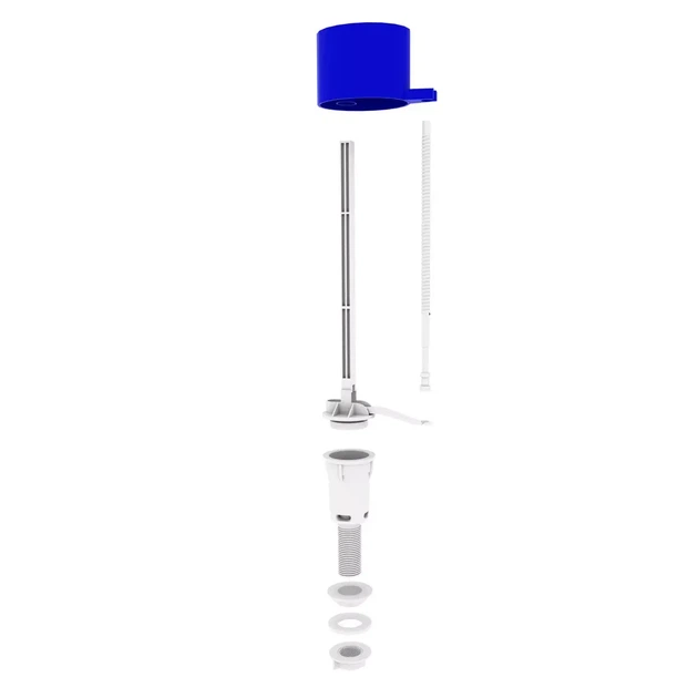 Впускной механизм для бачка унитаза Kronoplast КН1 BE0R0107 1/2" с нижним подключением - изображение 2