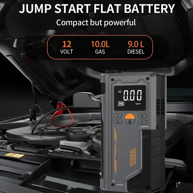 Пусковое автомобильное устройство JUMP STARTER T-700 с компрессором - изображение 4