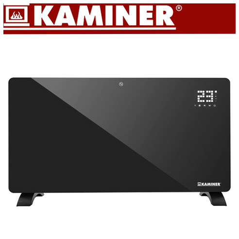 Електрообігрівач 2500 Вт керування через Wi-Fi для дому чорний KAMINER PR-363 - зображення 4
