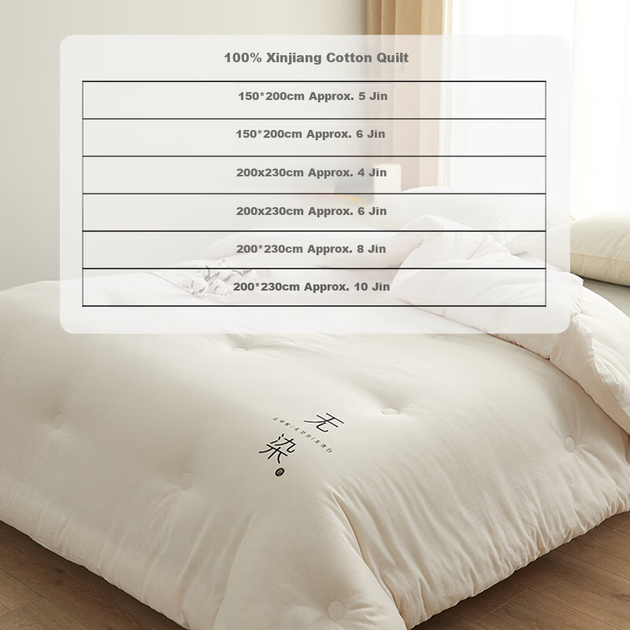 Ковдра MUJI зі 100% сіньцзянської бавовни, всесезонна, потовщена, 3 кг, 200×230 см - зображення 7