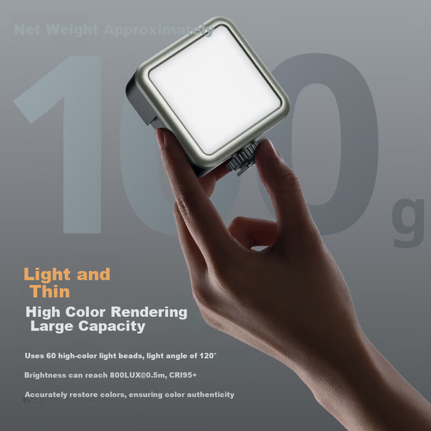 Свет Ulanzi VL49RGB черный комплект с Bluetooth-ручкой и подставкой, магнитный полноцветный, для съемки - изображение 7