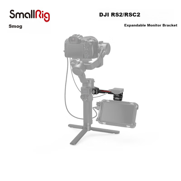 Розширювальний кронштейн для монітора SmallRig 3026 для DJI RS4/4 Pro/3/RSC2/RS 4 Mini, сумісний з аксесуарами для стабілізатора Snail Gimbal - зображення 6