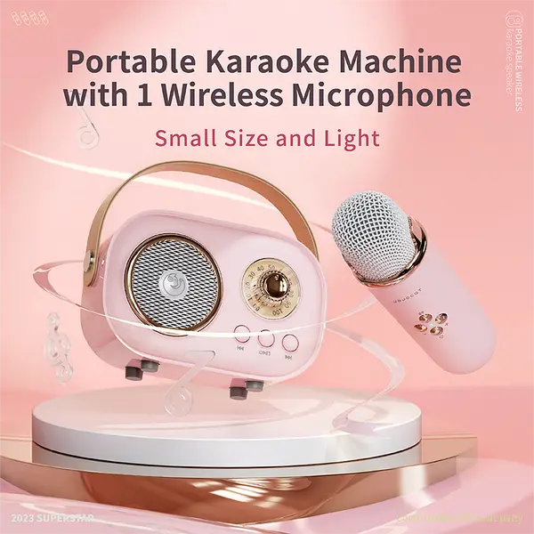 Бездротовий мікрофон для караоке, колонка SPEAKER C20 PLUS - зображення 4