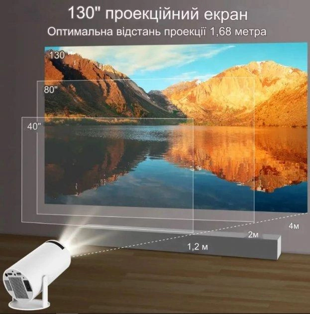 Смарт Проектор MAGCUBIC HY300 4K Android 11 HD BT5.0 Dual Wi-Fi Домашній кінотеатр - Фото 2 Смарт Проектор MAGCUBIC HY300 4K Android 11 HD BT5.0 Dual Wi-Fi Домашній кінотеатр - зображення 2