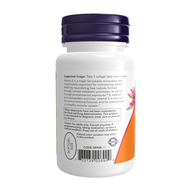Витамин E смесь токоферолов Now Foods Vitamin E Mixed 400 МЕ 250 капсул - изображение 3