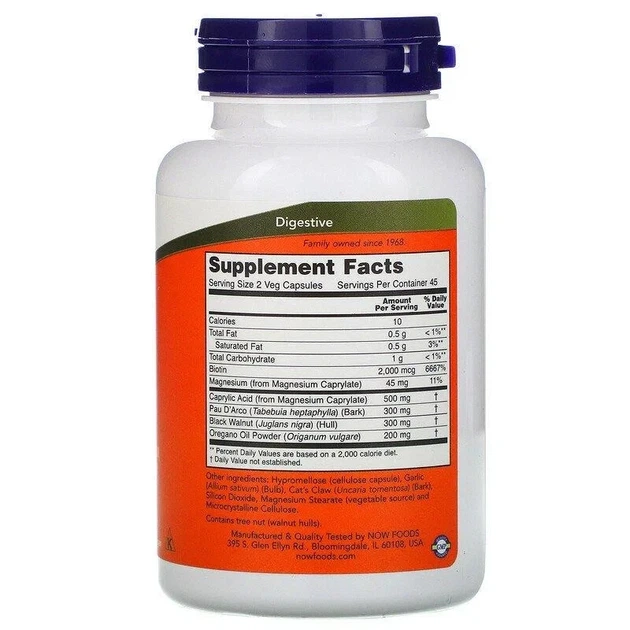 Комплекс для мікрофлори кишечника "Candida Support", Now Foods, 180 капсул - зображення 2