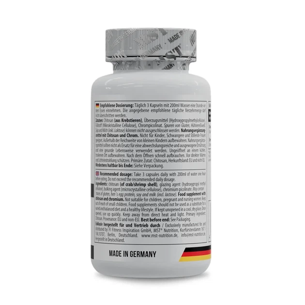 Хитозан и хром Chitosan With Chrom 500 мг MST, 60 капсул - изображение 3