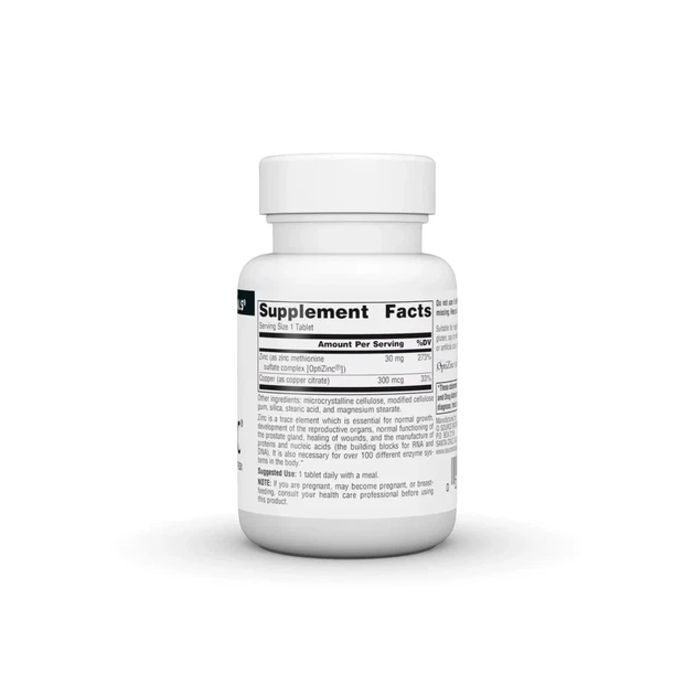Цинк ОптиЦинк Source Naturals (OptiZinc) 30 мг 120 таблеток - изображение 2